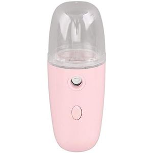 Facial Mist Sprayer, Safe Face Mist Steam Luchtbevochtiger Draagbare ABS Stainproof 30ML Om Te Wandelen (Roze)
