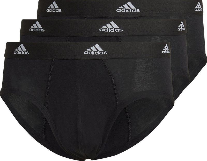 adidas Sportswear Comfort Flex Cotton 3 Stripes Slip Heren Zwart
