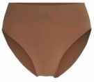 Adidas - High Leg Brief - Ondergoed - Bruin - 89% Polyamide - Antibacterieel