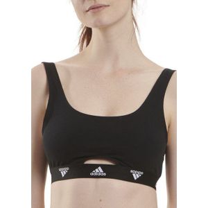 Adidas - Scoop Bralette - Sport BH - Zwart - 95% Katoen, 5% Elastaan