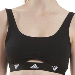 Adidas - Scoop Bralette - Sport BH - Zwart - Katoen-Elastaan