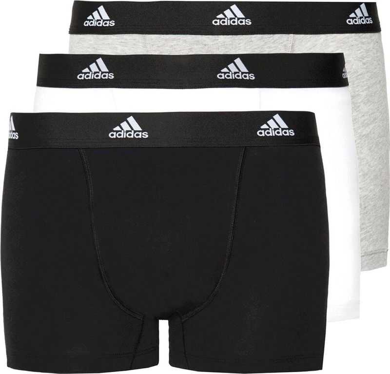 Adidas - Trunk - Onderbroek - Assorted - 95% Katoen, 5% Elastaan - 3 Stuks