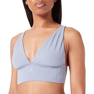 adidas Longline beha voor dames, grijsblauw, XS