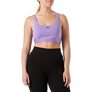 adidas Korte bustier beha voor dames, Paars.