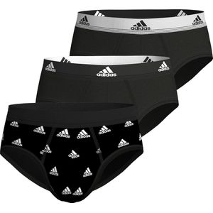 Adidas - Brief - Onderbroek - Zwart - Katoen, Elastaan