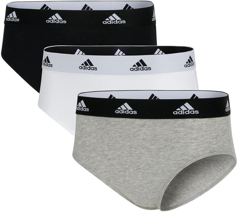 Adidas - Bikini - Assorted - 95% Katoen, 5% Elastaan - Set van 3