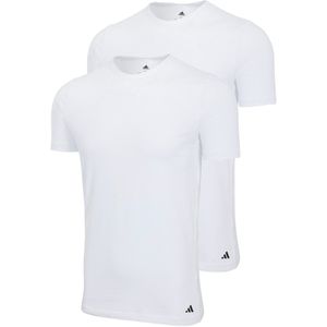 Adidas - Men Active Flex Cotton - Ondershirt - Wit - 2-Pack