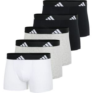 Adidas - Active Flex - Boxershorts - Zwart/Grijs/Wit - 5 Stuks