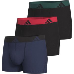 Adidas Heren set van 3 Active Flex boxershorts van katoen, zwart (groen/rood/zwart), Assorted_4am002, XL