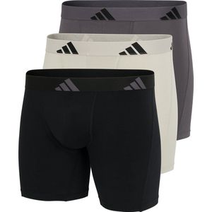 adidas - Sportswear - Boxershort - Set van 3 - Kleur: Zwart/Grijs/Beige - Katoen