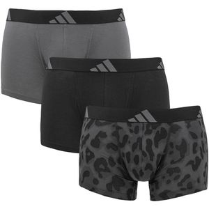 adidas - Active Flex - Boxershorts - Zwart en Grijs - 3-Pack - Heren