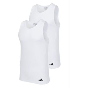 Adidas - Men Active Flex Cotton Tanktop - Wit - 2-Pack