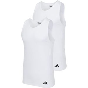 adidas - Active Flex Cotton Ergonomic - Tanktop - Wit - 2-Pack