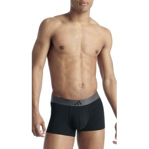 adidas - Sportswear Trunk Active Flex Cotton - Set van 2 - Zwart - Nauwsluitend