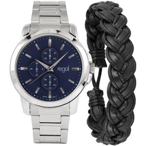 Regal herenhorloge in cadeaudoosje met armband