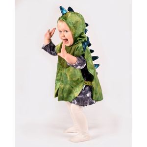 Den Goda Fen - Dino Kostuum - 100% Polyester - Voor Kinderen van 1 tot 4 Jaar