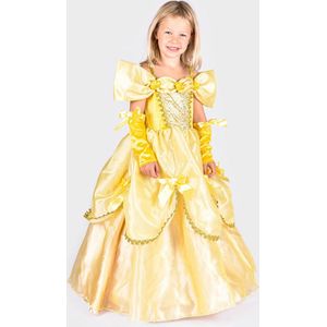 Den Goda Fen Kostuum - Prinsessenjurk - Geel - Den Goda Fen - 4-6 jaar (104-116) - Kostuum