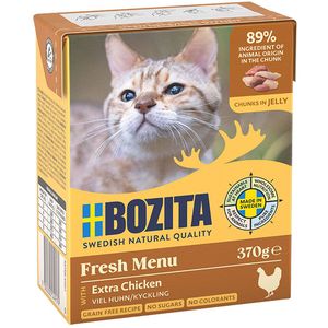 Kombi-Paket: Bozita Megapack Tetra Häppchen 48 x 370 g - Megapack 2 in Gelee: Viel Huhn, Rinderhack, Makrele, Schellfisch