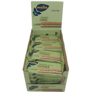 Wasa - Sandwich Cream Cheese & Chives - 24 Stuks - Volkoren Roggebrood