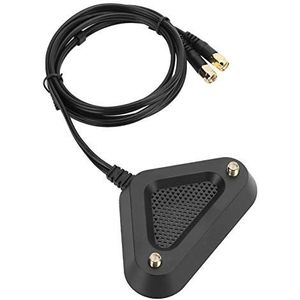 SMa Antenne Magnetische Base Dock, 3.6ft 360 Graden Rotatie Antenne Magnetische Base Dock RP-SMA Female Naar RP-SMA Female Verlengkabel Vaste Beugel voor Slow Video Buffering(zwart)