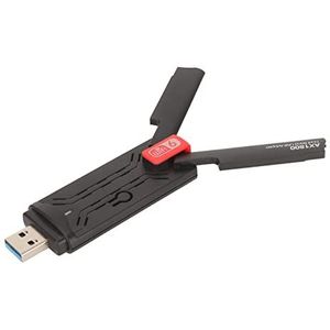 USB WiFi Adapter, Dual Band Draadloze Netwerk Adapter met Dual 3dBi High Gain Antenne WiFi Dongle voor Mobiele Telefoons, Tablets, Laptops
