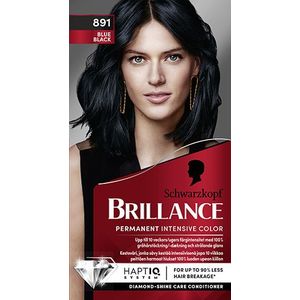 Schwarzkopf - Brillance 891 - Haarkleuring - 60 ml - Blauwzwart
