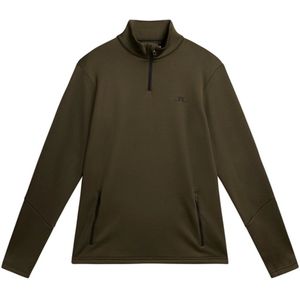 J.Lindeberg - Aerial 1/4 Zip Midlayer - Skipully - Forest Green