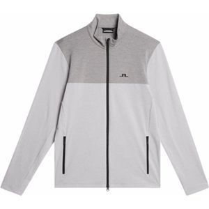 Skipully J.Lindeberg Men Banks Mid Layer Light Grey Melange-L