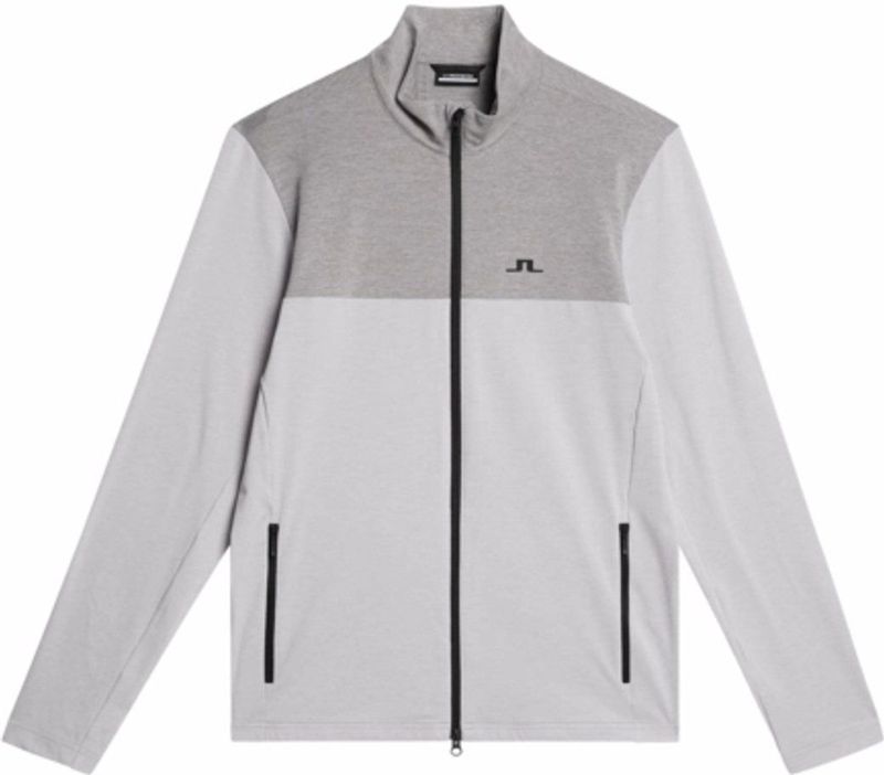 J.Lindeberg - Banks Mid Layer - Skipully - Grijs - Sneldrogend en Vochtregulerend