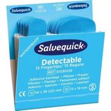 Salvequick detectable vingertop pleister assorti 6754 - 51030126 - 6 pack - 6 navullingen
