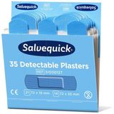Salvequick - Pleisterdispenser Navulling - Blauw - 210 Stuks