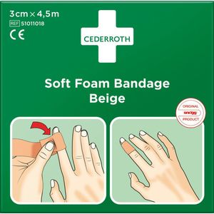 CEDERROTH - Snogg - zacht schuimverband, beige 2m x 6cm