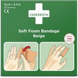 Cederroth - Soft Foam Bandage - Beige - 6 cm x 4,5 m