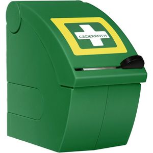 Cederroth soft foam dispenser - incl. 1 rol soft foam blauw - handige dispenser met zelfklevend verband.