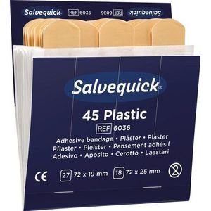 Salvequick 6036 navulling plastic pleisters 45 stuks