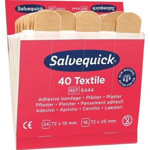 Salvequick pleisterdispenser navulling textiel pleisters (6 stuks)