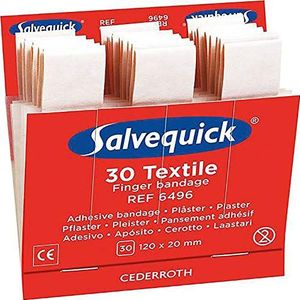 Salvequick vingerpleisters beige Ref. 6496 - 6 pack