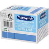 Salvequick Refill 6796 - detectable lange vingerpleister - 6 x navulling - HACCP blauw