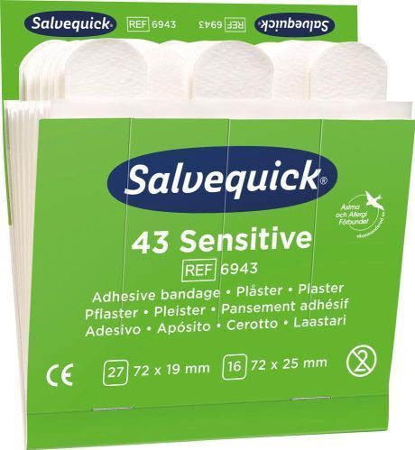 Salvequick 6943 navulling Non-Woven pleisters 6 X 43 stuks