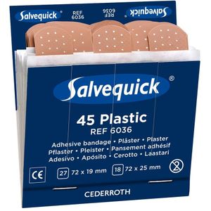 Söhngen 1009036V Salvequick Refill 6036 pleisterstrips watervast 6x 45 stuks