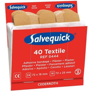 Salvequick - 6444 - Navulling - 40 Textiel Pleisters