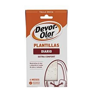 Devor - Inlegzolen - 1 Paar - Triple Action Deodorant - Geschikt voor Maat 32-45