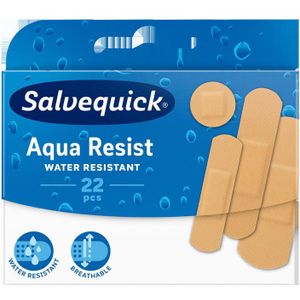 Salvequick - Aqua Resist - Pleisters - Waterafstotend - 22 Stuks