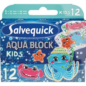 Salvequick - Aqua Block Kids - Pleisters - 12 st - Waterdicht
