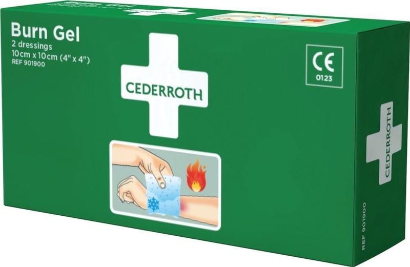 Cederroth burn gel dressing 10 x 10 cm.