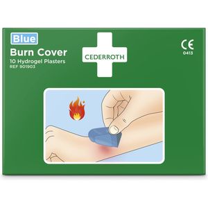 Cederroth - Burn Cover - Brandwondenpleisters - Blauw - 10 stuks