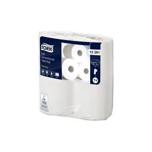 Toiletpapier traditioneel Tork 12291 2-laags | 48 rollen | Geschikt voor Tork T4 dispenser