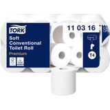 Toiletpapier traditioneel Tork 110316 3-laags | 8 rollen | Geschikt voor Tork T4 dispenser