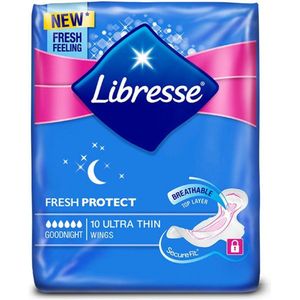 Goodnight Ultra Thin - Maandverband - 10 Stuks - Met Vleugels