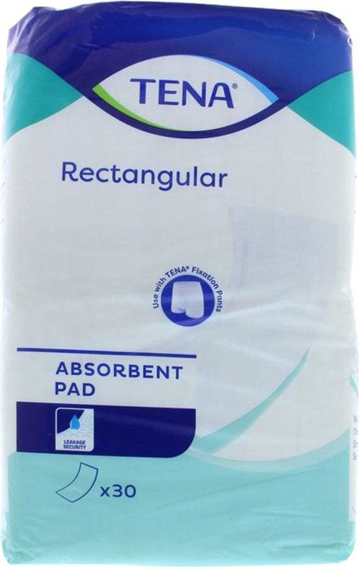 Tena Rectangular (Absorbent Pad) - 22 x 59 cm - 1 pak van 30 stuks